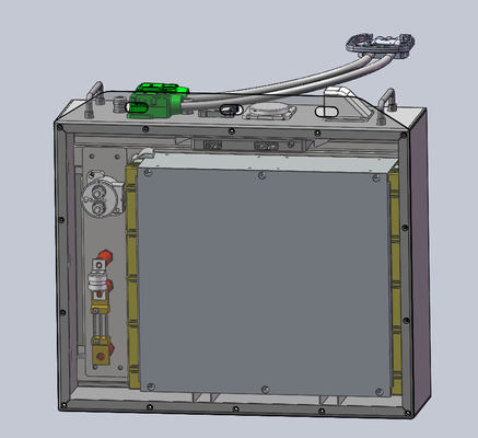 25.6V150Ah a adapté la batterie aux besoins du client de phosphate de fer de lithium sans contrepoids
